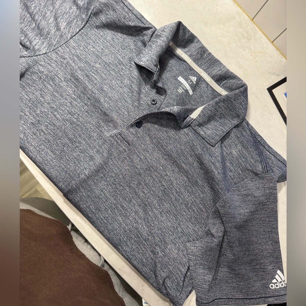 Adidas Men's Charcoal Heather Polo